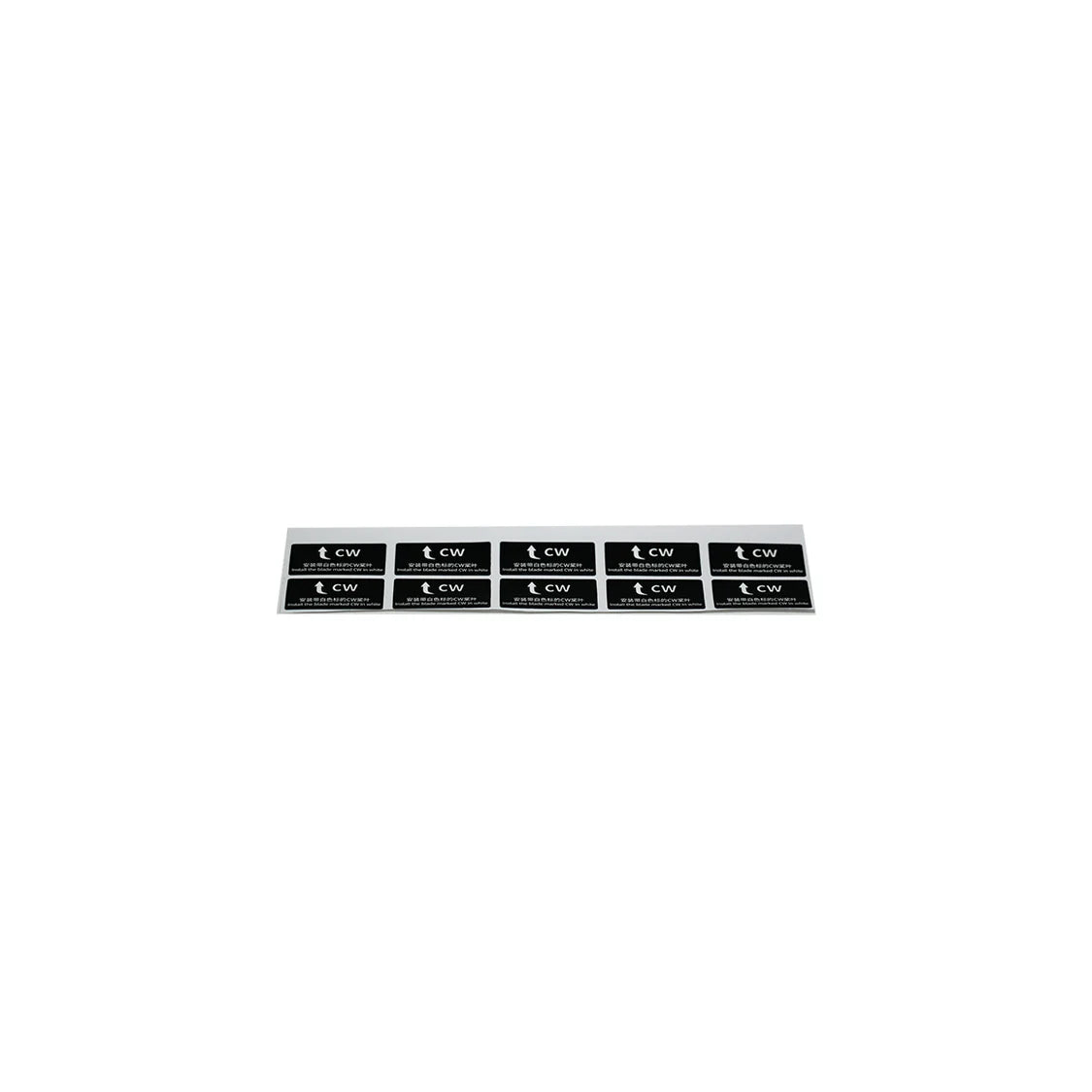 P150M CW Propeller Installation Guide Label